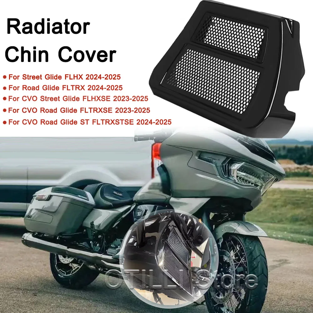 

Motorcycle Accessories Fairing Radiator Chin Cover Spoilers For Touring CVO Street Glide FLTRXSE Road Glide FLTRX 2023 2024 2025
