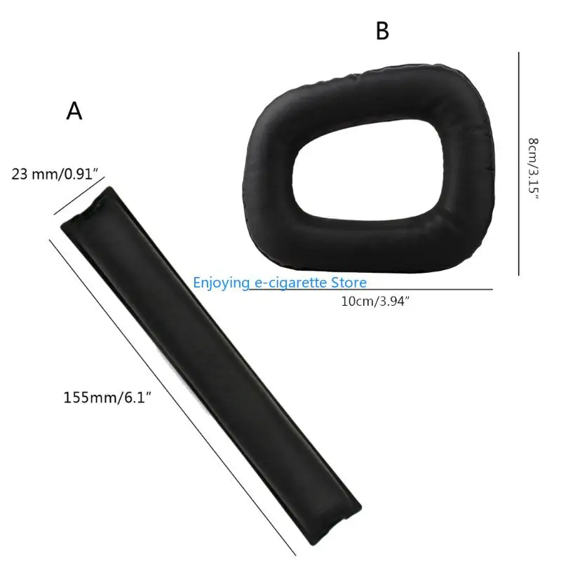 Komfortable PU Leder Stirnband Pad Ersatz Ohr Muff Weiche Ohrpolster für G432 G332 G930 F450 Kopfhörer Y4QF – Detail 6