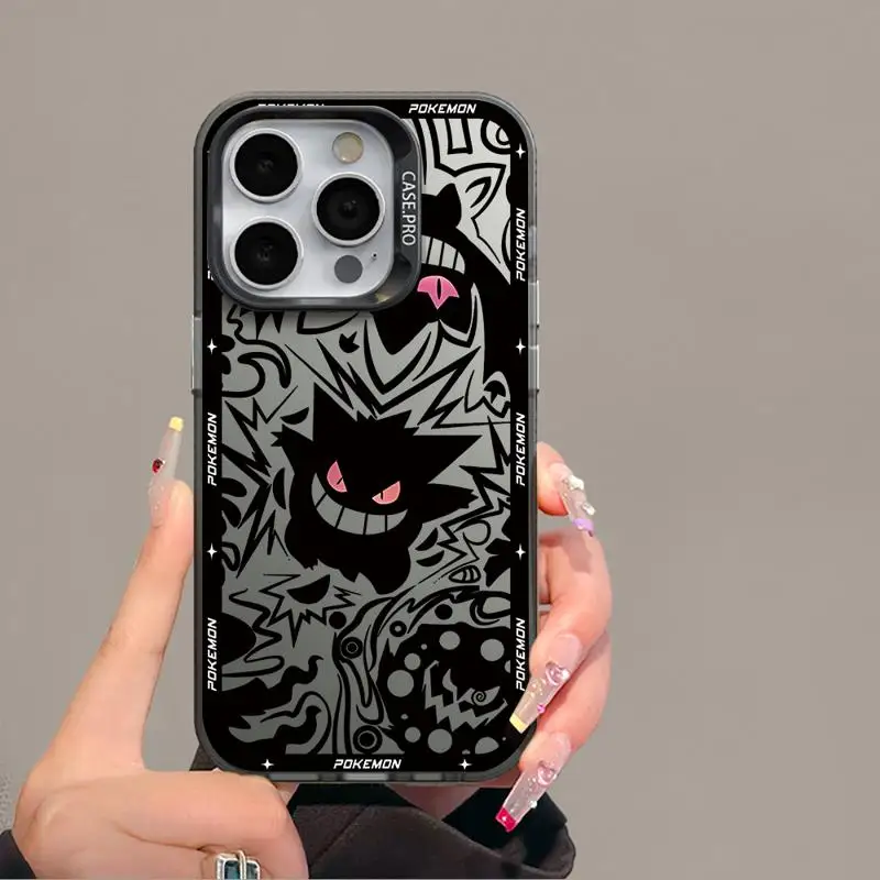 Coque de téléphone Pokemons Gengar, coque en silicone souple, coque en poly plus, iPhone 15 Pro Max, iPhone 14, iPhone 13, iPhone 12, iPhone 11, iPhone XS, iPhone 14 Pro Max, iPhone X