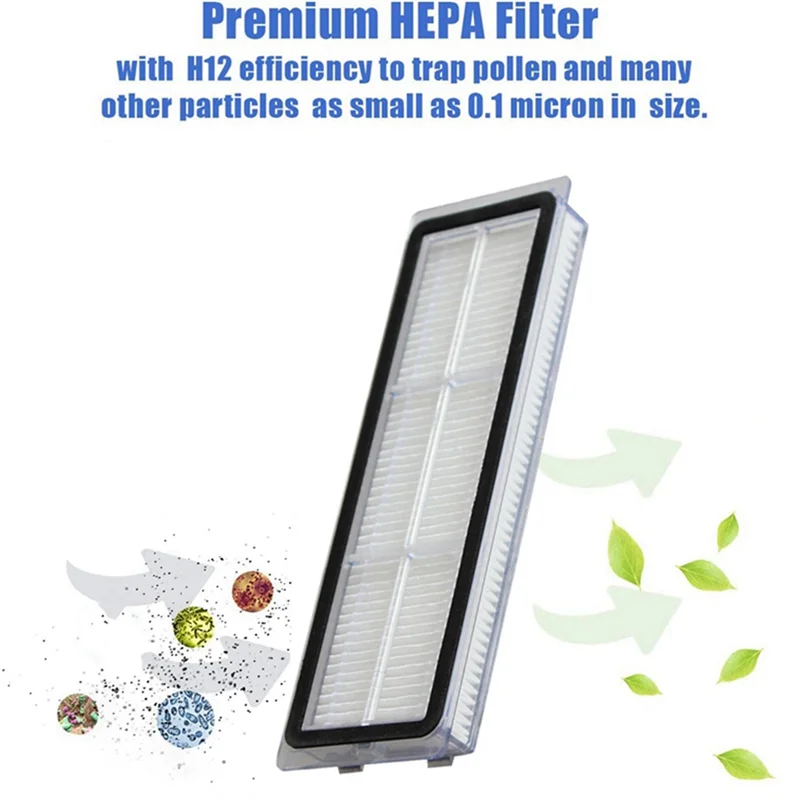 AB43-18PCS aspiradora cepillo lateral principal filtro fregona bolsa de polvo piezas de repuesto para Robot Dreame Bot L10plus/Z10pro/D10PLUS