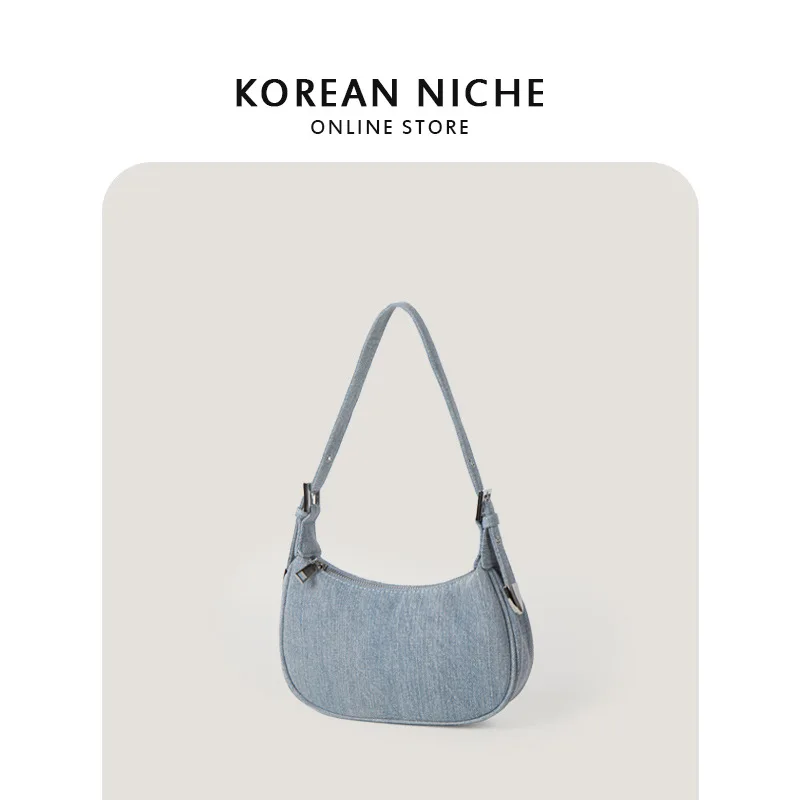 Denim Women Shoulder Bag Luxury Fashion New Underarm Bag Casual Versatile Tote Handbags Designer High Quality Office Ladies Ins