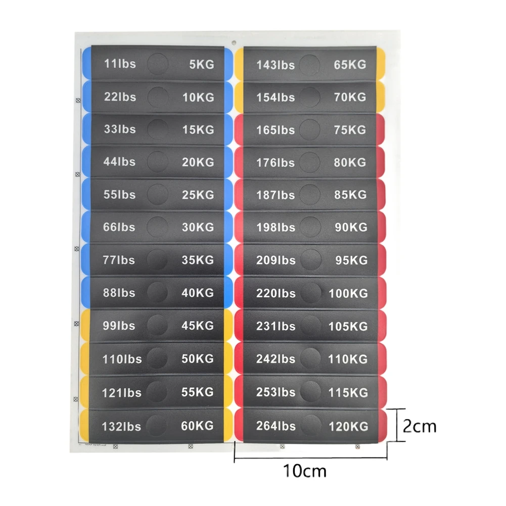 2pcs Fitness Gym Weight Stack Label Number Weight Stickers Gym Weight Number Equipment Indoor Fitness Accessories