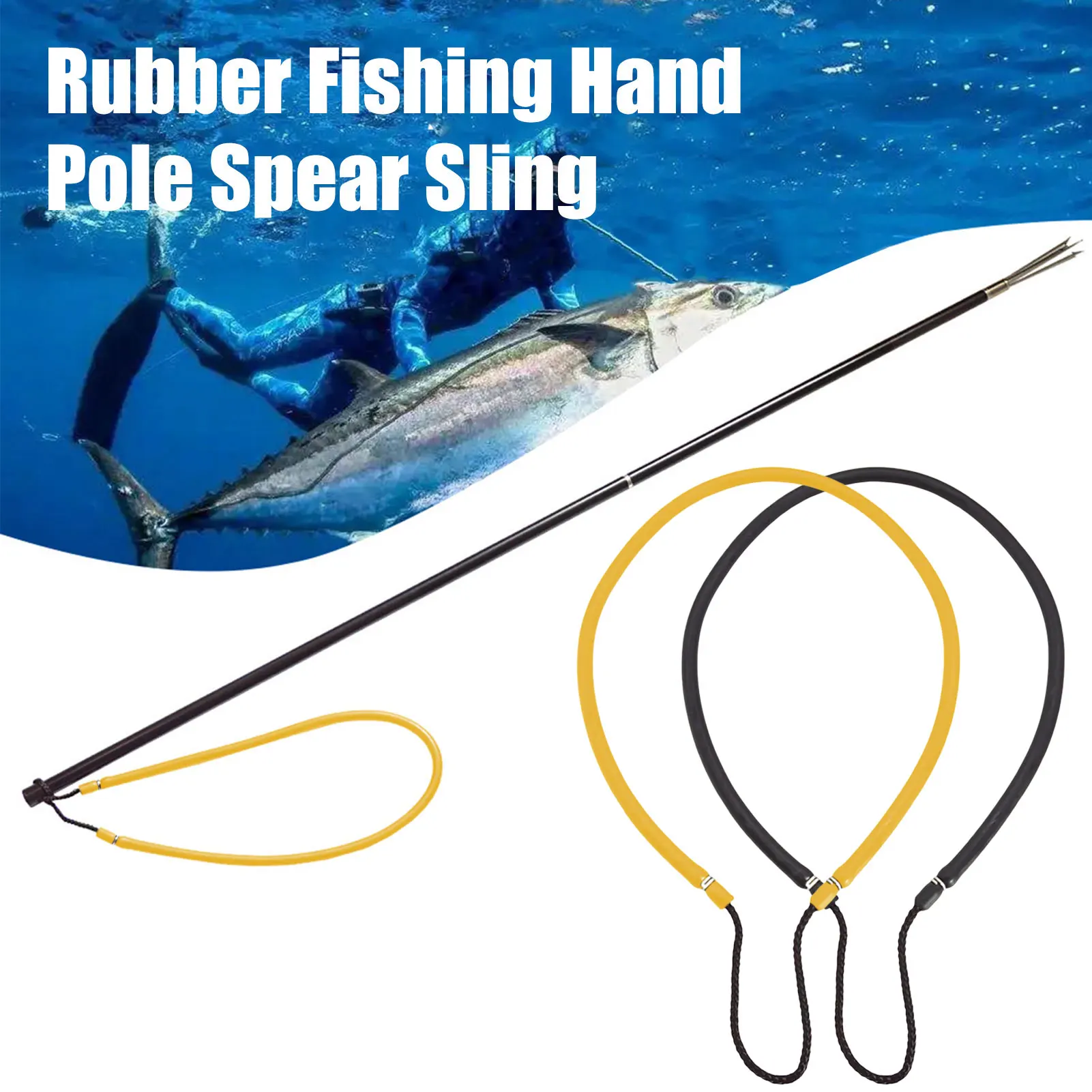 Spear Fishing Equipment Rubber Pole Spear Sling Soft Ice Fishing Accessories With High Elasticity For Fishing Lovers Fathers