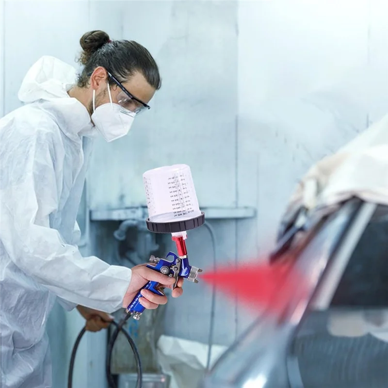 

A56X Контейнеры для смешивания краски Распылитель краски Вкладыши для чашек Набор автомобильных распылителей краски Использование для краски, смолы, эпоксидной смолы, искусства