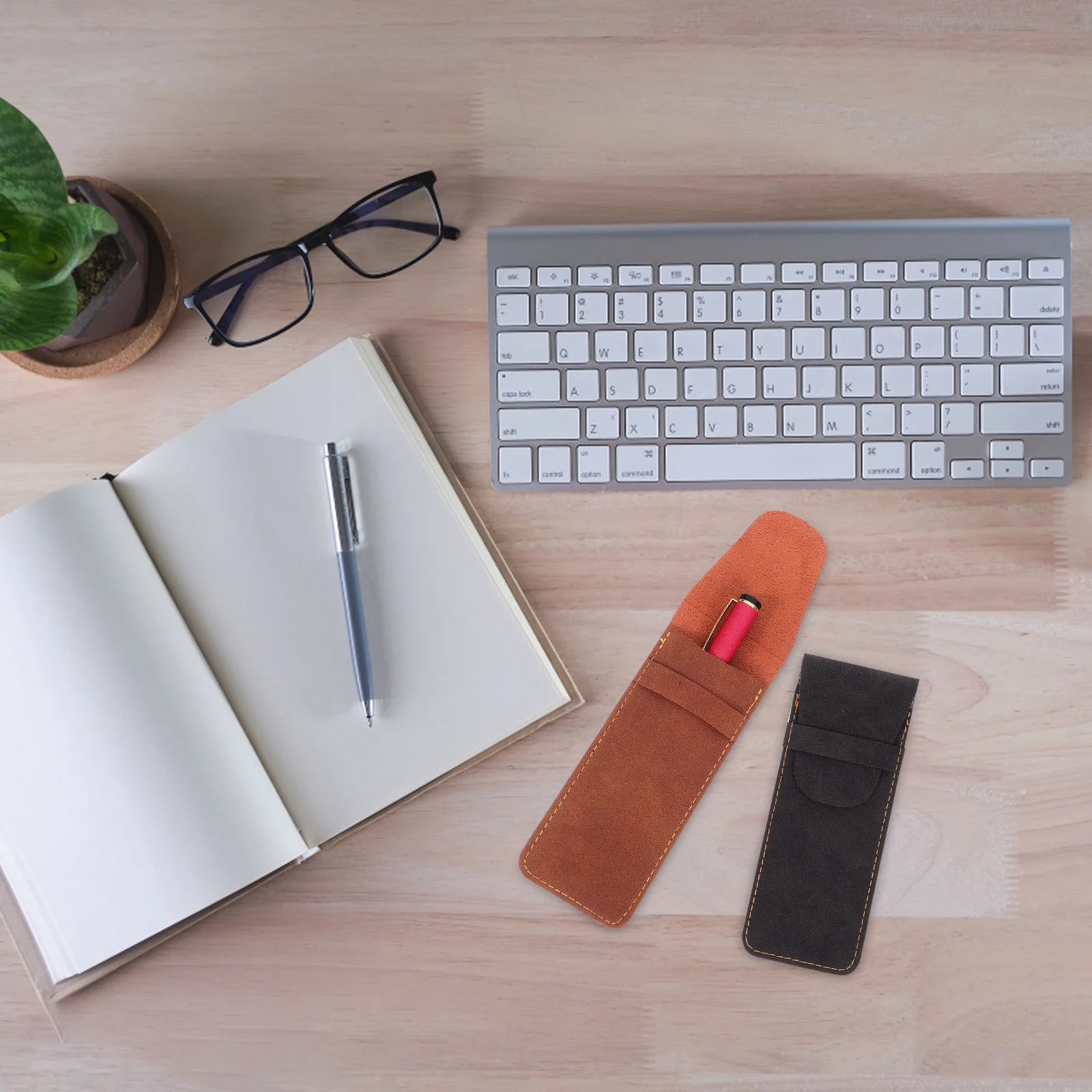 

2Pcs Pen Sleeve Case Storage Bag for Most Stylus Writing Pens Fine Details Easy Carry Pen Sleeve