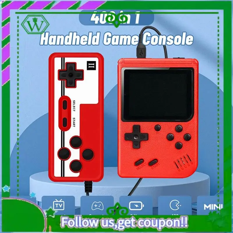 Reliable-400-In-1 Video Game Console Retro Mini Game Plyer 3.0 Inch Color Pocket TV Game Console Dual Handheld Gamer Player Reus