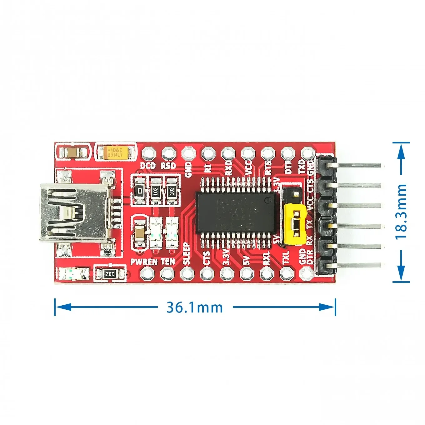 

FT232RL FT232 USB TO TTL 5V 3.3V Download Cable To Serial Adapter Module USB TO 232