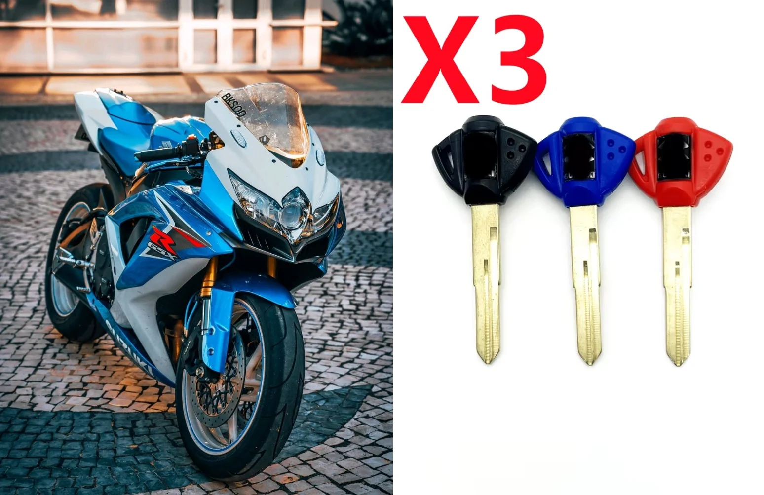 

Motorcycle Key Motorcycle Embryo Motorcycle Key Accessories Suzuki GSXR 600750010001300 SV. 65010501000 Exchange 3pcs