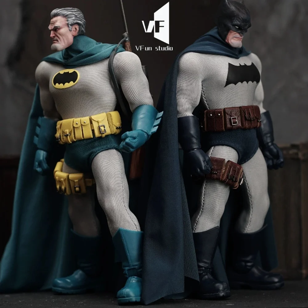 Mezco اليدوية 1/12 ذكر المحارب بطل أنيمي الخفافيش الأسود فارس عباءة أزرق فاتح أزرق داكن صالح 6 بوصة عمل نموذج لجسم DIY بها بنفسك
