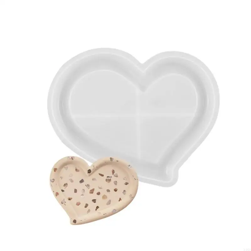 

Многофункциональные силиконовые формы для лотков в форме сердца для хранения туалетного столика в ванной комнате
