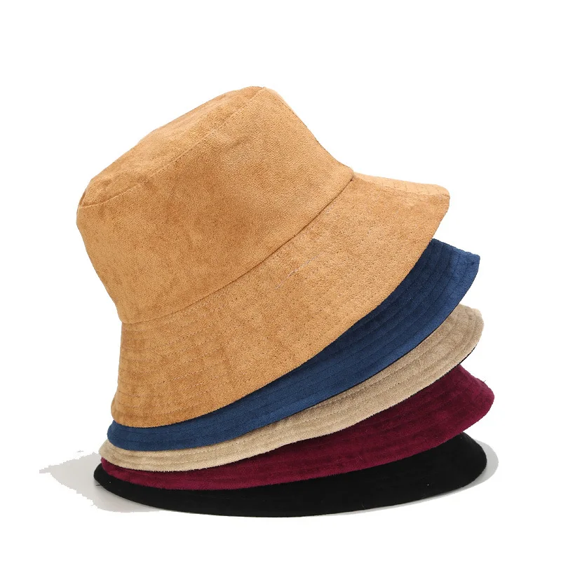 Personalisierter bedruckter Corduroy-Bucket-Hut mit Logo, Unisex, schlichte, einfarbige Kappen, Hip-Hop-Gorros, Panama-Hut für Herren und Damen, Strand- und Angelhut – Detail 3