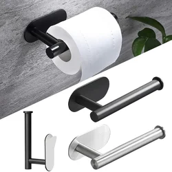 Self Adhesive Towel Paper Holder for Kitchen Bathroom No Drilling Toilet Paper Holder Stainless Steel Paper Towel Roll Rack