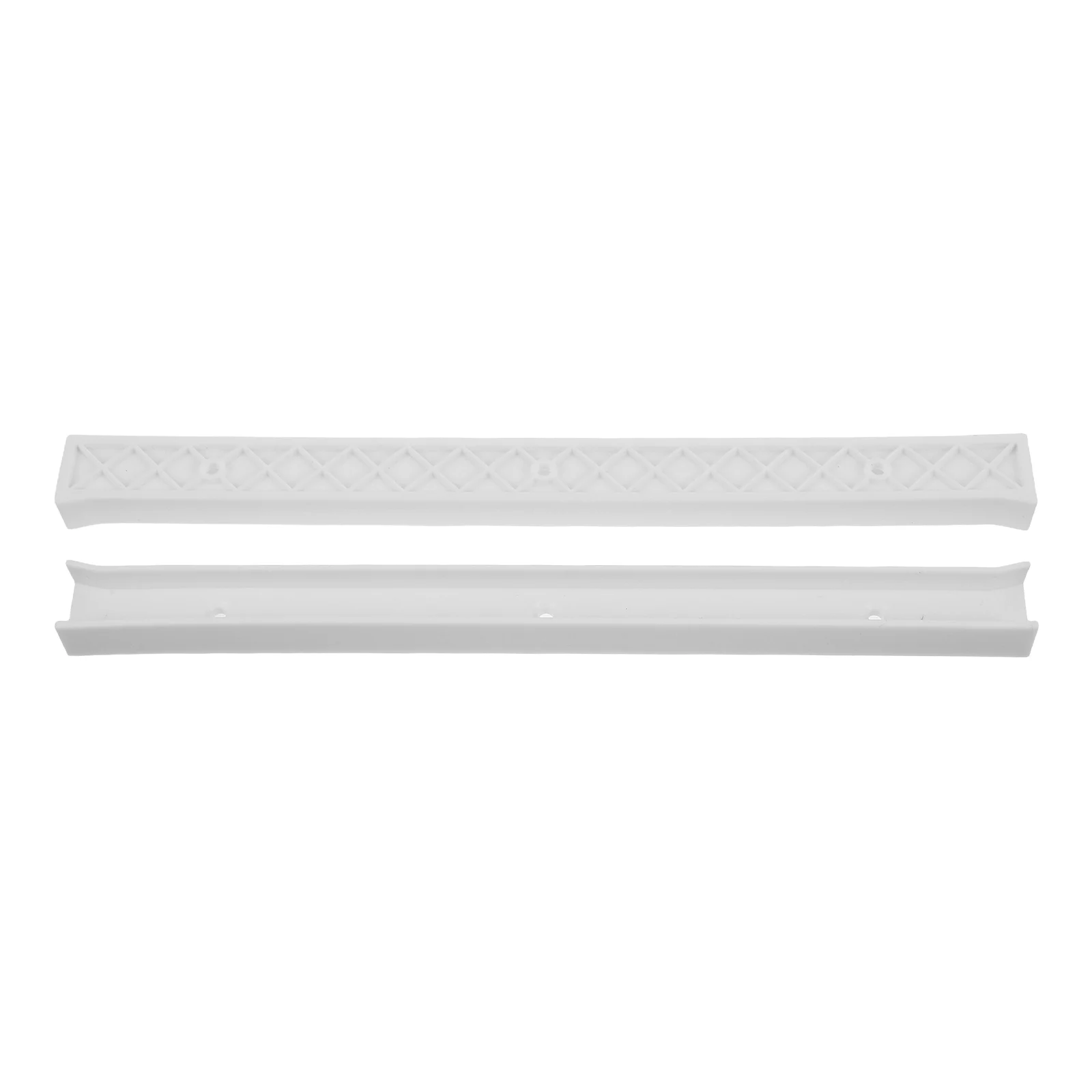 

28Cm White Plastic Drawer Glides Replacement Full Extension Slides Cabinet Rails Storage Box Bottom Support Home Office Hardware