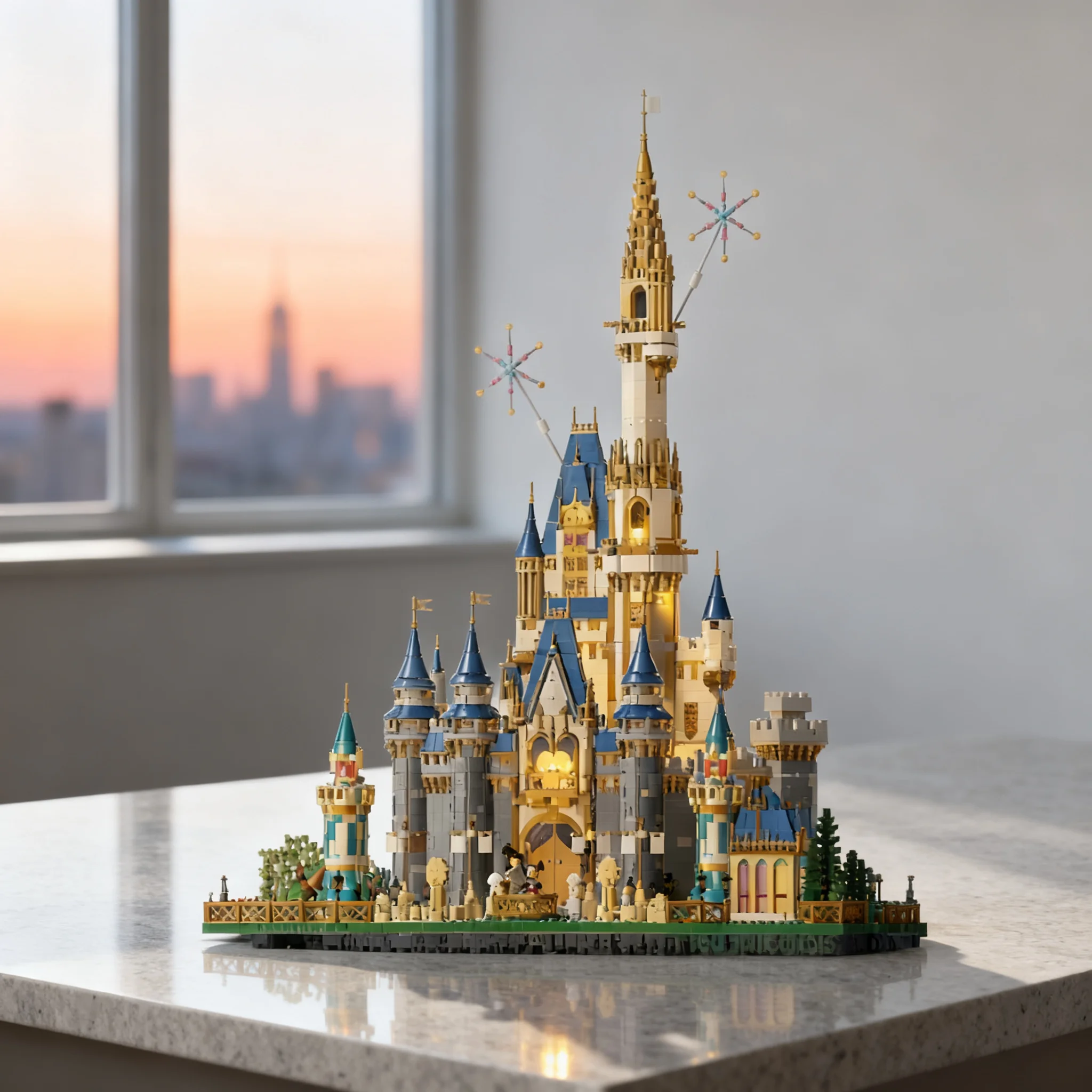 3531pcs MOC Magic Kingdom Castle Display 1 Pieces Disneieny Model Toys Building Blocks Construction Christmas Gifts DIY Idea