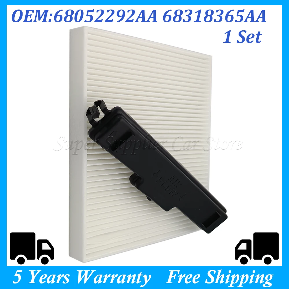 For Dodge Ram 1500 2500 3500 For Jeep Chrysler 68406048AA 68318365AA Car Air Conditioner Filter A/C Cabin Filter Cover