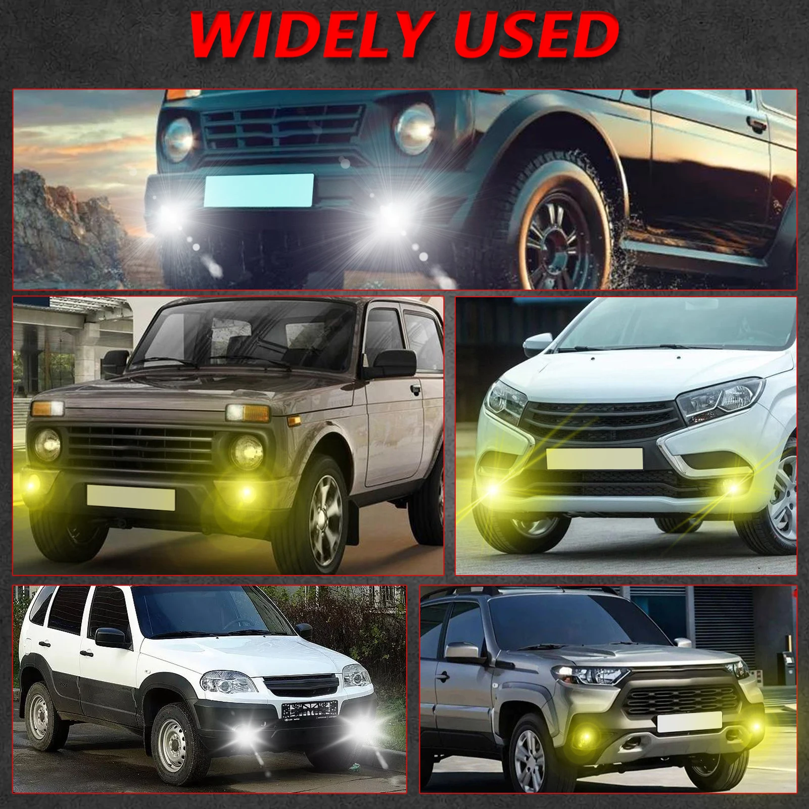 3 Inch LED Fog Lights, High Power IP67 Car Fog Lights, Off-Road Driving Lights Replacement for Honda Replacement for Ford