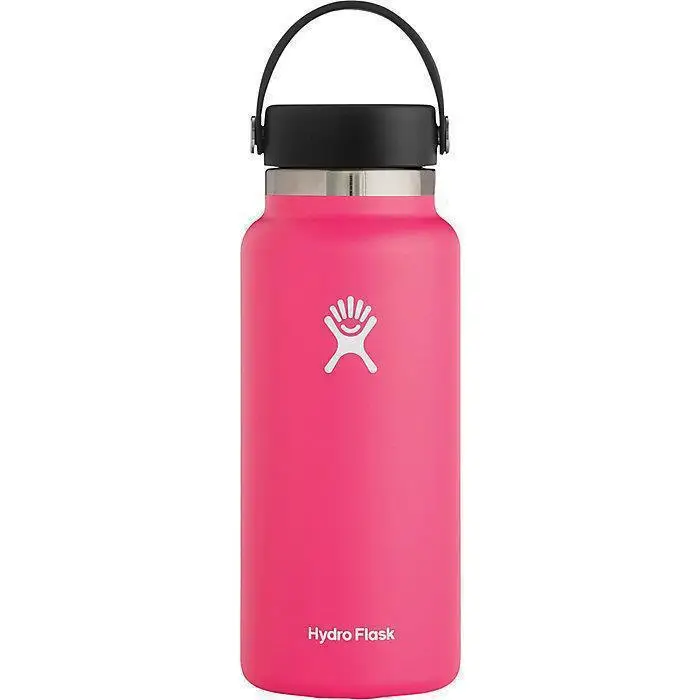 Water bottle wide mouth vacuum insulated stainless steel water bottle leak-proof sealing cover for hot and cold sports travel