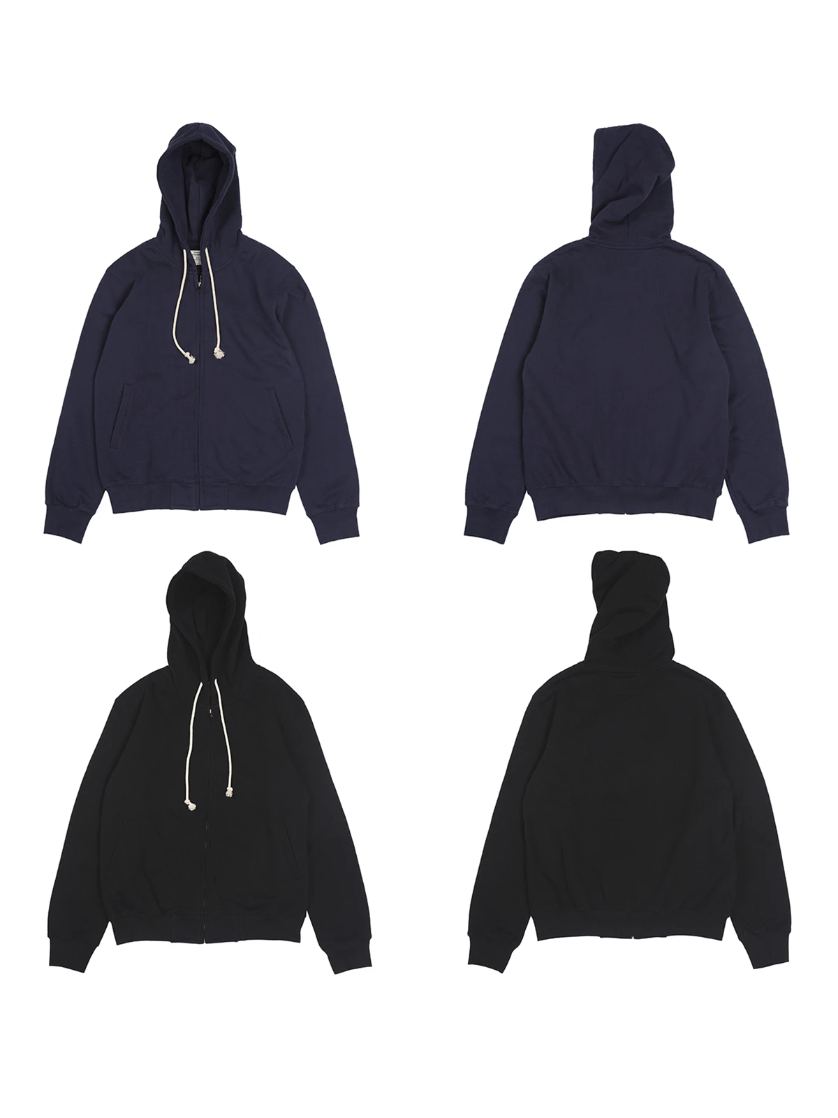 النموذج الأساسي 500gsm الفرنسية تيري زمم مقنعين البلوز اليومية عارضة الرجال الصلبة اللون هوديس