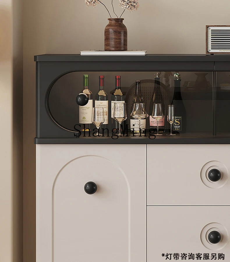 CL dining side cabinet integrated storage against the wall household living room tea dining room storage tea table side cabinet