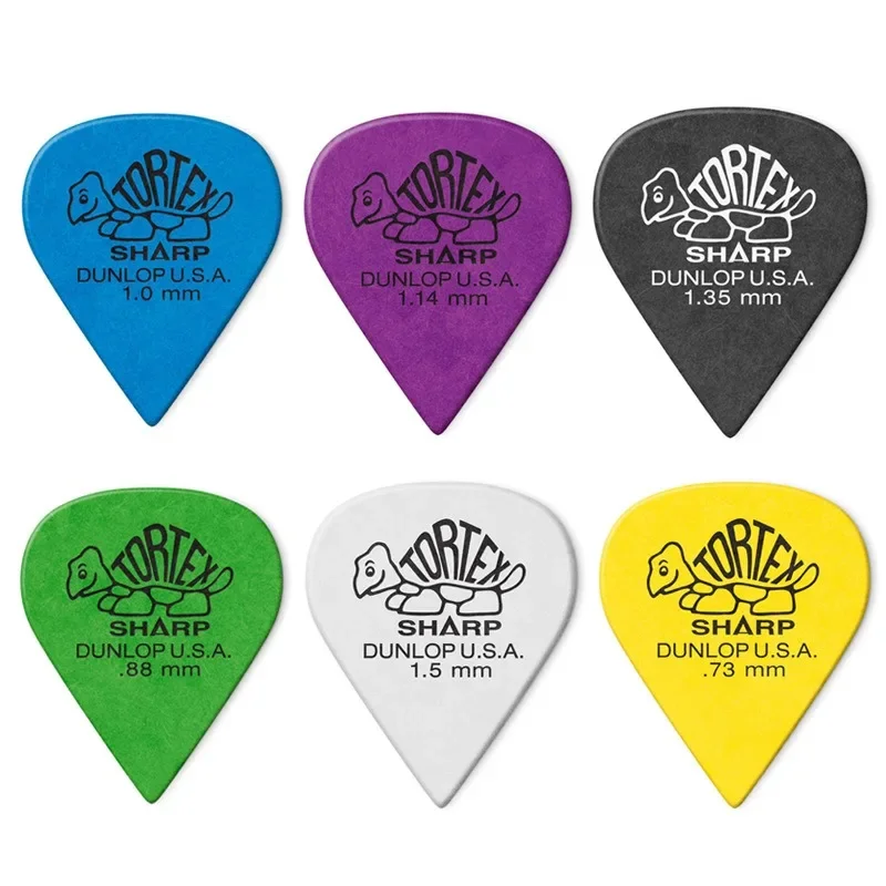 

1PCS Genuine American Dunlop Picks 0.73/0.88/1.0/1.14/1.35/1.5MM Electric Guitar Pick Tortex 412R Folk Wood Frosted Picks