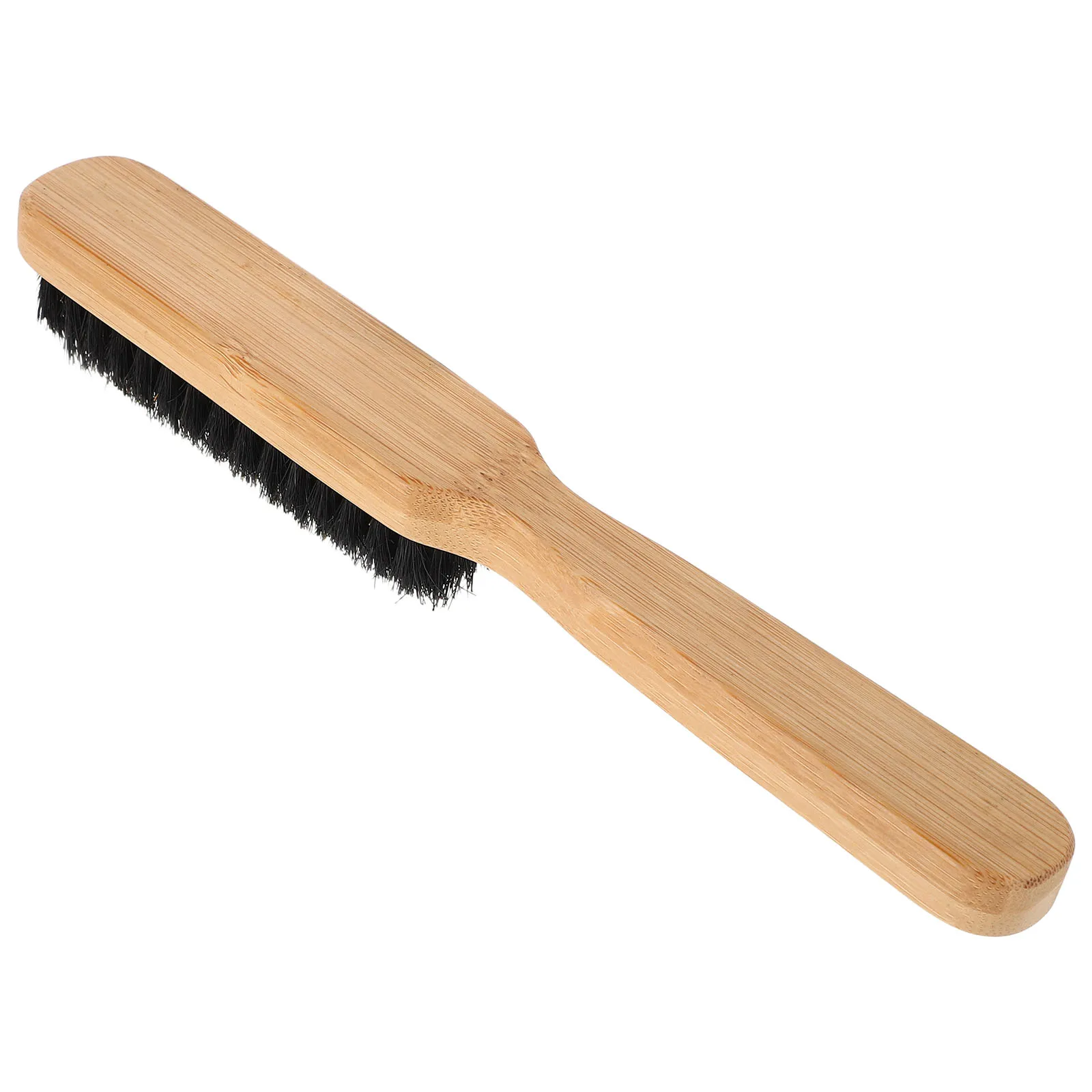 

Bamboo Beard Light Brown Shaping Comb Styling Tool Travel Hair Brush Boar Bristle Care Cleaning Brush Wooden Straightening