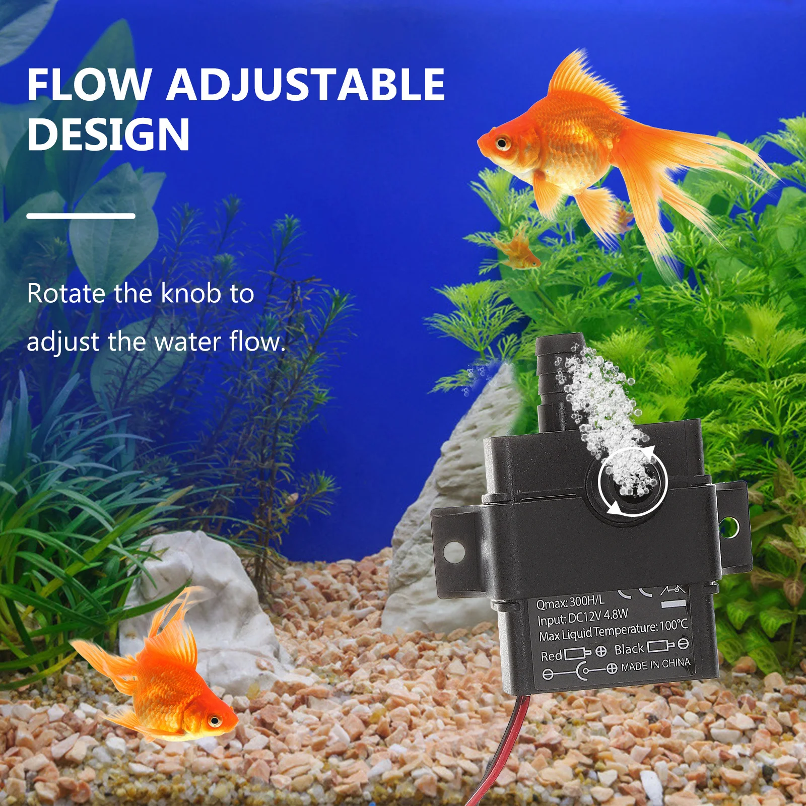 

Mini Submersible Water Pump Dc Quiet Aquarium Fish Tank Fountain Cooling Portable Energy-Efficient for Garden Fountain
