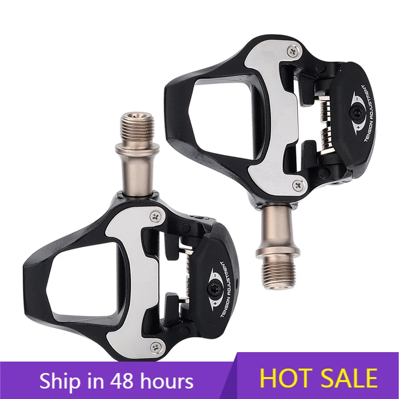 

POWER LEAPZOYOSPORTS Self-locking Aluminum Alloy Road Bike Pedals CR-MO Spindle Ultralight Model RD3 104.5x90mm for Road Bikes