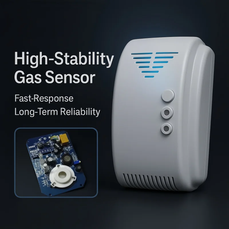

12V Gas Leak Detector with COM/NO/NC Relay Output · 85dB Alarm · Auto Reset · Wall-Mount Design
