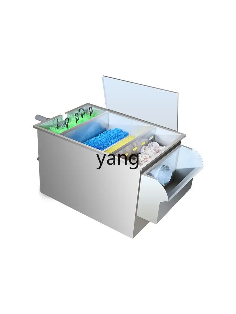 

TGF Fish Pond Filter Stainless Steel Outdoor Koi Fish Pond Water Circulation Automatic External Filter