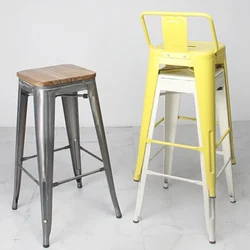 Stackable Metal Bar Stools  Counter Height Bar Chairs 24-Inch Indoor/Outdoor Barstools for Home and Patio