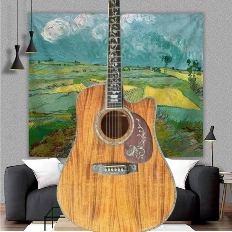 Missing Corner D45 Brown Acoustic Guitar KOA Body Painting Neck High Customized Solid Top for Beginners Free Delivery
