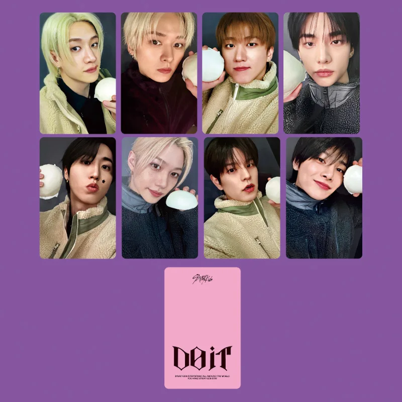 8pcs KPOP Stray Kids Small Card LOMO Card SKZOO Felix Peripheral