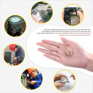 Somunu Takın, Pirincin Sıcaklığını, Sıcakta Eriyen Somunu Takın, bu ikilinin Gömülmesinden altıgen Somunlar, 3D Yazıcı Aksesuarları, M2, M2).5, M3, M4, M5, M6 Somun, paslanmaz çelikten 6 büyük satış-no. 5