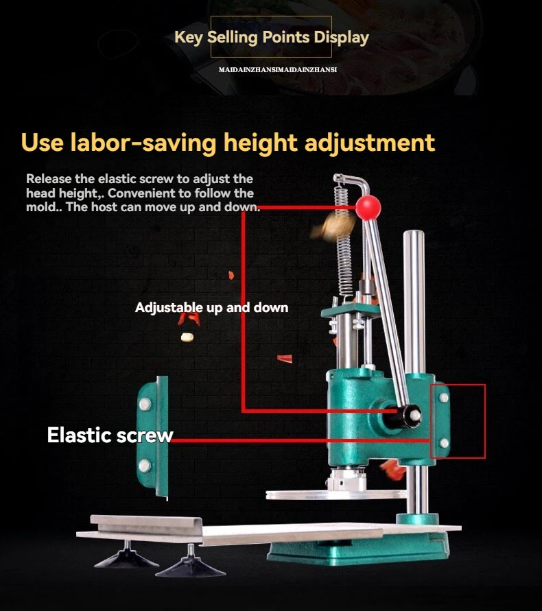 Pancake Press Cake Machine Hollow Mooncake Special Roujiamo Pie Dough Pat Flat Machine Corn Cake Yunnan Bait Block