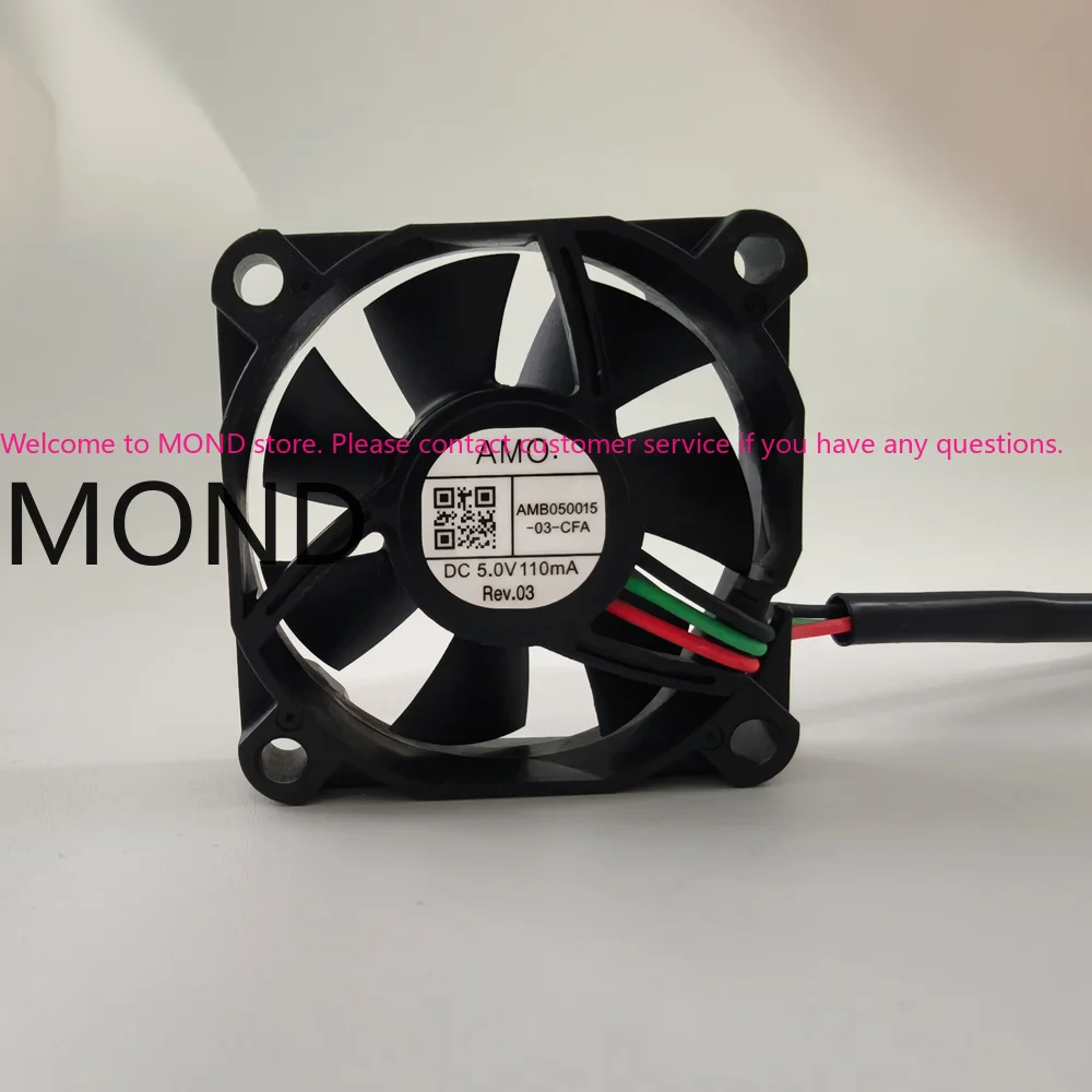 

1PCS AMO AMB050015-03-CFA 5V 5015 Automotive LED Headlight Accessories Heat Dissipation Fan Original