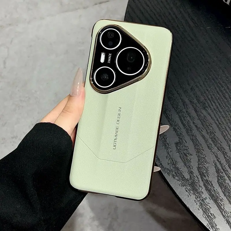 

For Huawei Pura 80 Ultra Case Instantly Transforms into Extraordinary Master Plain Leather Cover For Pura 80 Pro Plus Funda