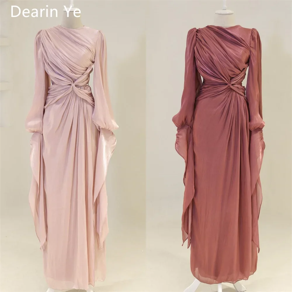 

Prom Gown Evening Dearin Jewel Column Floor Length Skirts Draped Bespoke Occasion Dresses Saudi Arabia Formal Dress