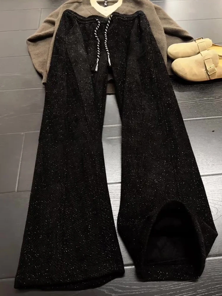 

Мужские брюки из вельвета Thiened: зимние, премиум-класса, на флисовой подкладке, прямого кроя, свободные, широкие, повседневные