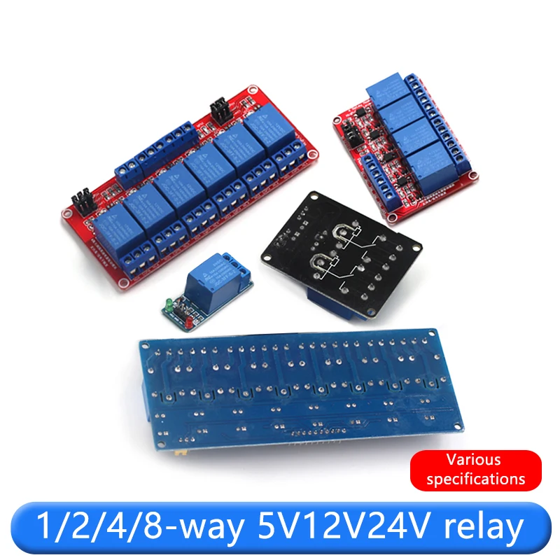 High/Low Level Trigger Relay Module,1/2/4/6/8 Channel,5V12V24V,Home Intelligent Control Module,With Optocoupler Isolation Output