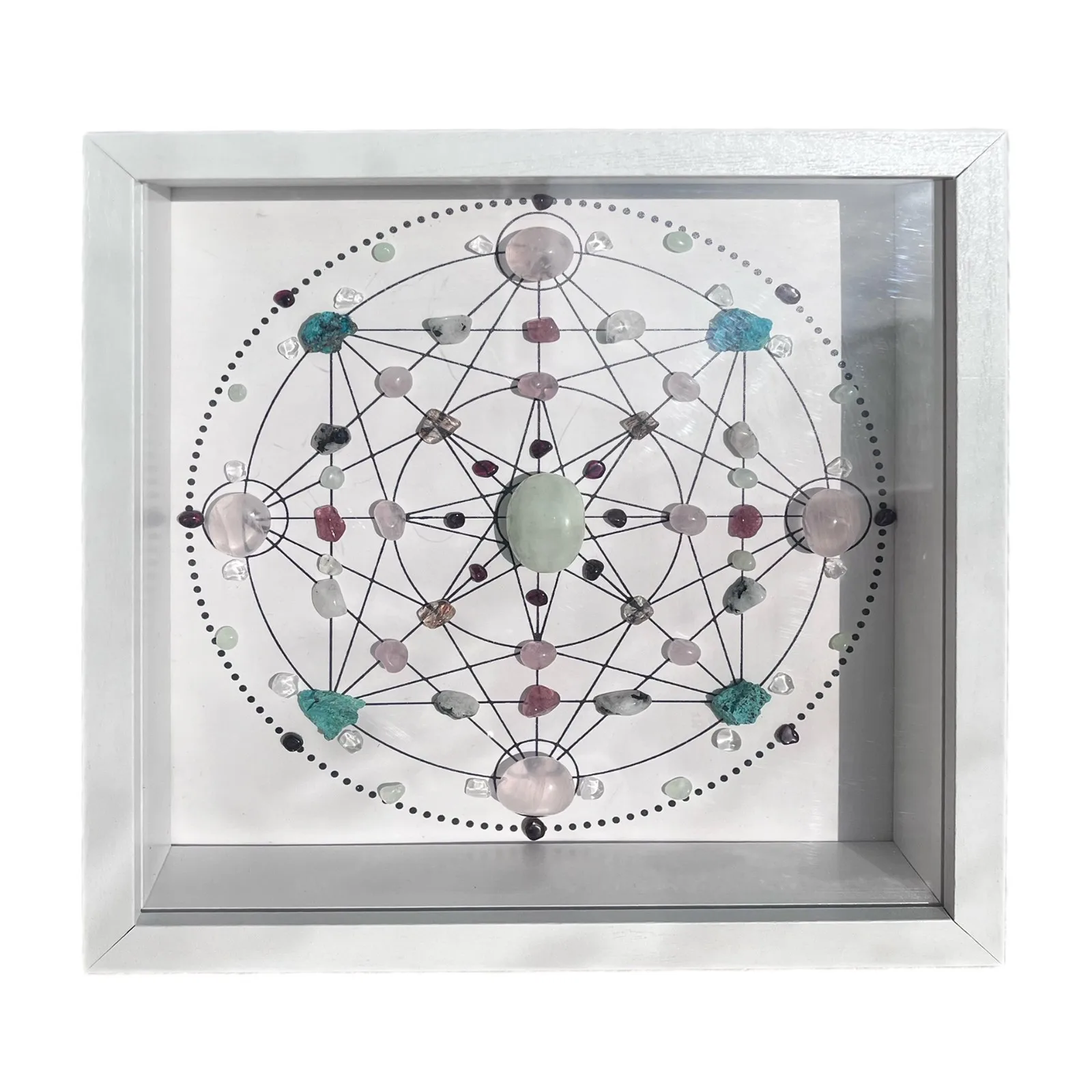 

l Crystal Decorative Painting Magic Array mat Home Crystal id Cross-Border Hot S Unadorned Original Stone