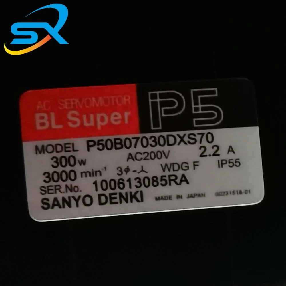 Il servomotore CA SANYO DENKI da 300 W P50B07030DXS70 funziona bene per l'automazione industriale
