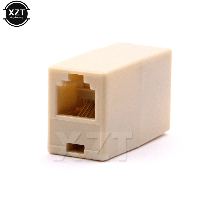 High Quality 10Pcs/Lot RJ11 6P 4C Telephone Straight Coupler, Telephone Cable Extender Joiner Adapter Connector