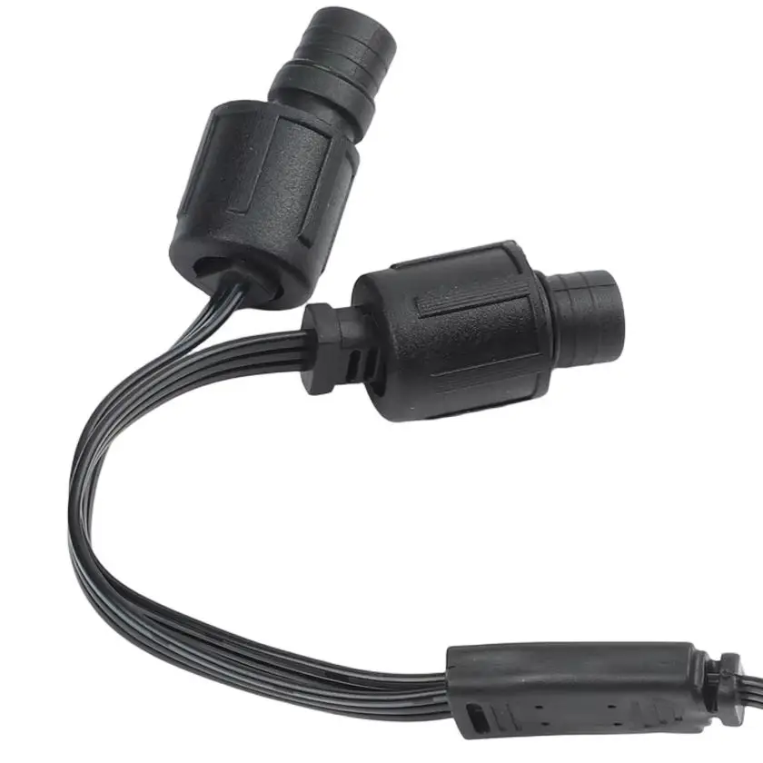 Y Splitter For Eufy Outdoor Lights E22 T8L02 IP65 Waterproof Extension Cable 1 Female To 2 Male Connectors Christmas Decor