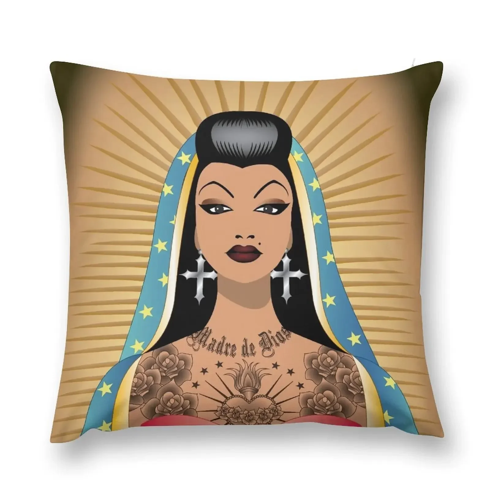 Chola Guadalupe Throw Pillow christmas decorations 2025 Cushions New year pillow