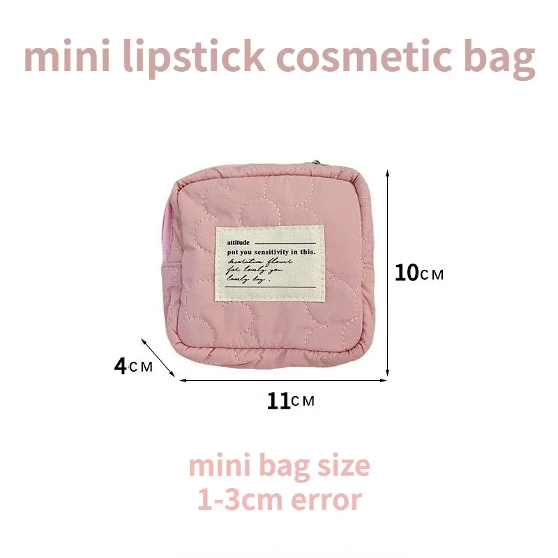 Cute Flower Women\'s Makeup Cosmetics Bag Portable Candy Color Female Girls Storage Bag Clutch Purse Wallet Handbag Soft Wash Bag