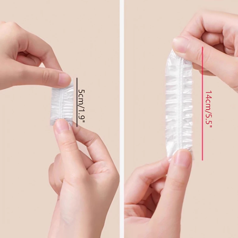 50pcs 일회용 수하물 바퀴 보호대 커버 범용 먼지 커버 탄성 슬리브 사무실 의자 휠 보호 필름