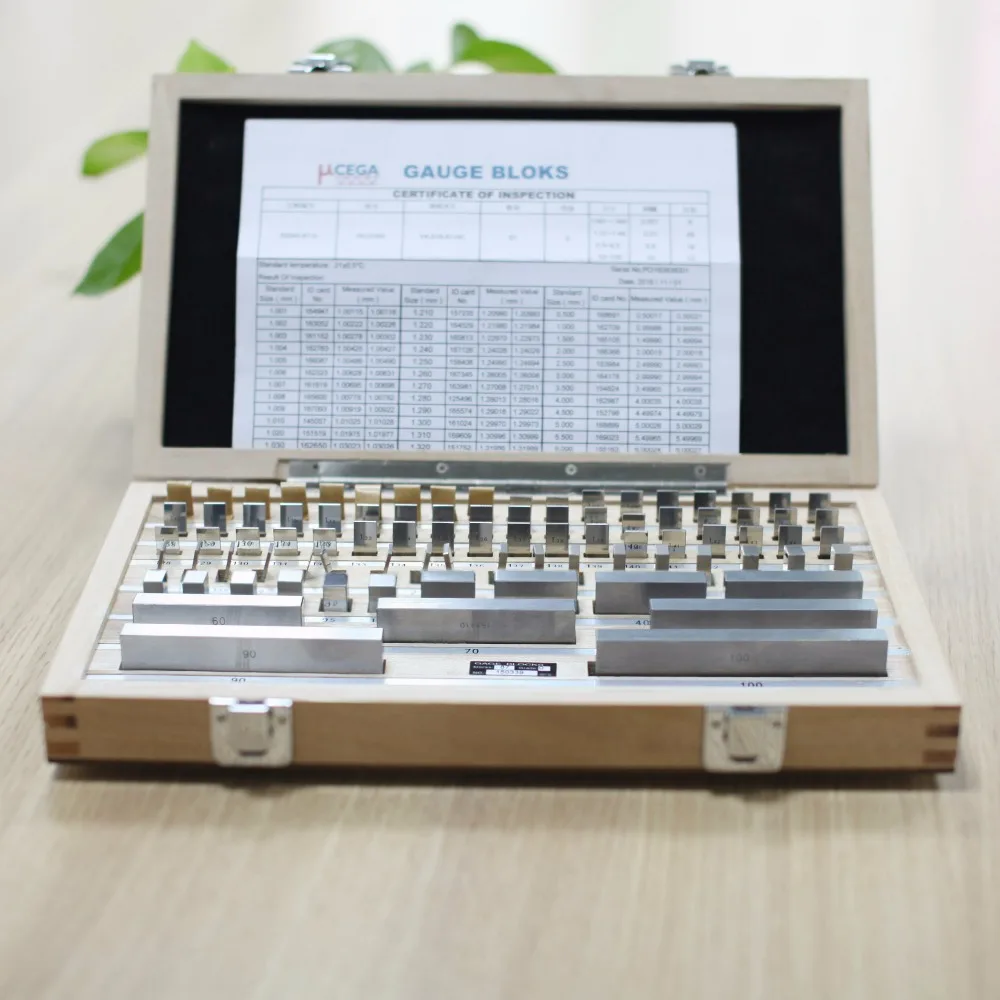 

0.0001" Precision Matched Machinist steel ceramic gauge block set