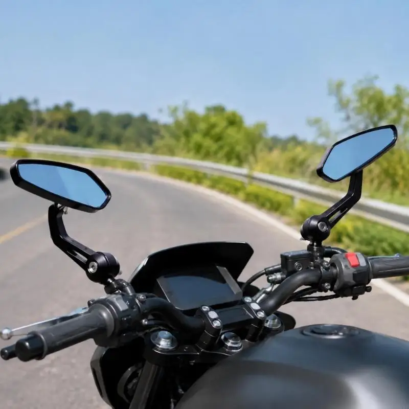 M76E Ersatz-Motorradspiegel-Set mit verstellbaren Armen und Hardware – Detail 7