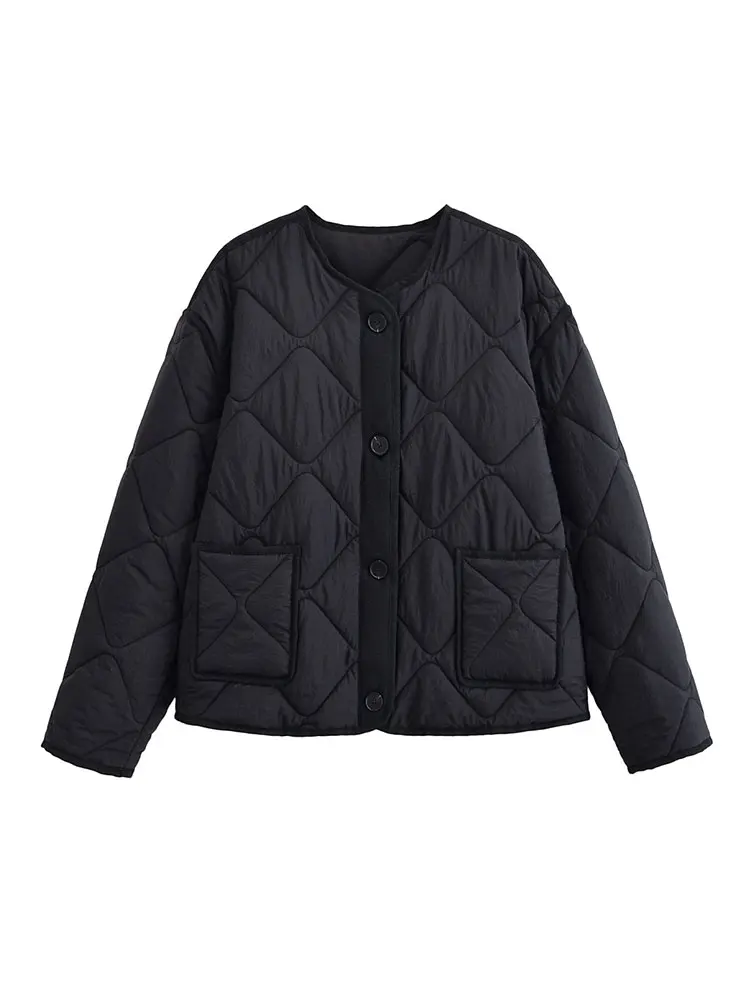 Nlzgmsj الخريف الشتاء المرأة الصلبة واحدة الصدر س الرقبة سترة موضة معطف طويل الأكمام الشارع سترة قصيرة غير رسمية #2