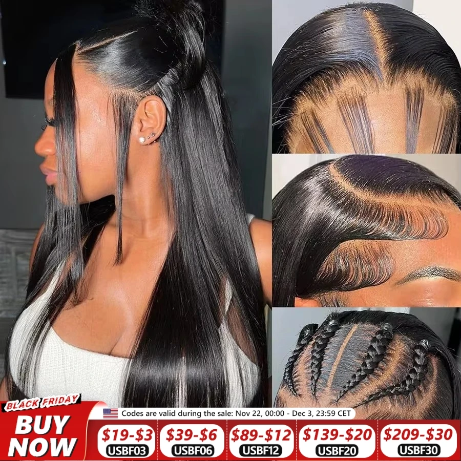 Bling Hair 13x6 Lace Frontal Wig 100 % Human Hair Wigs For Women On Sale Clearance Natural Color Lace Front Human Hair Wigs